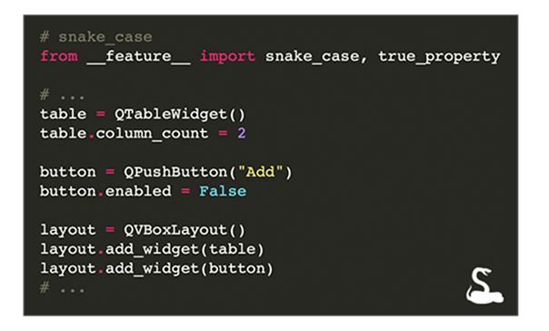 Qt for Python code example